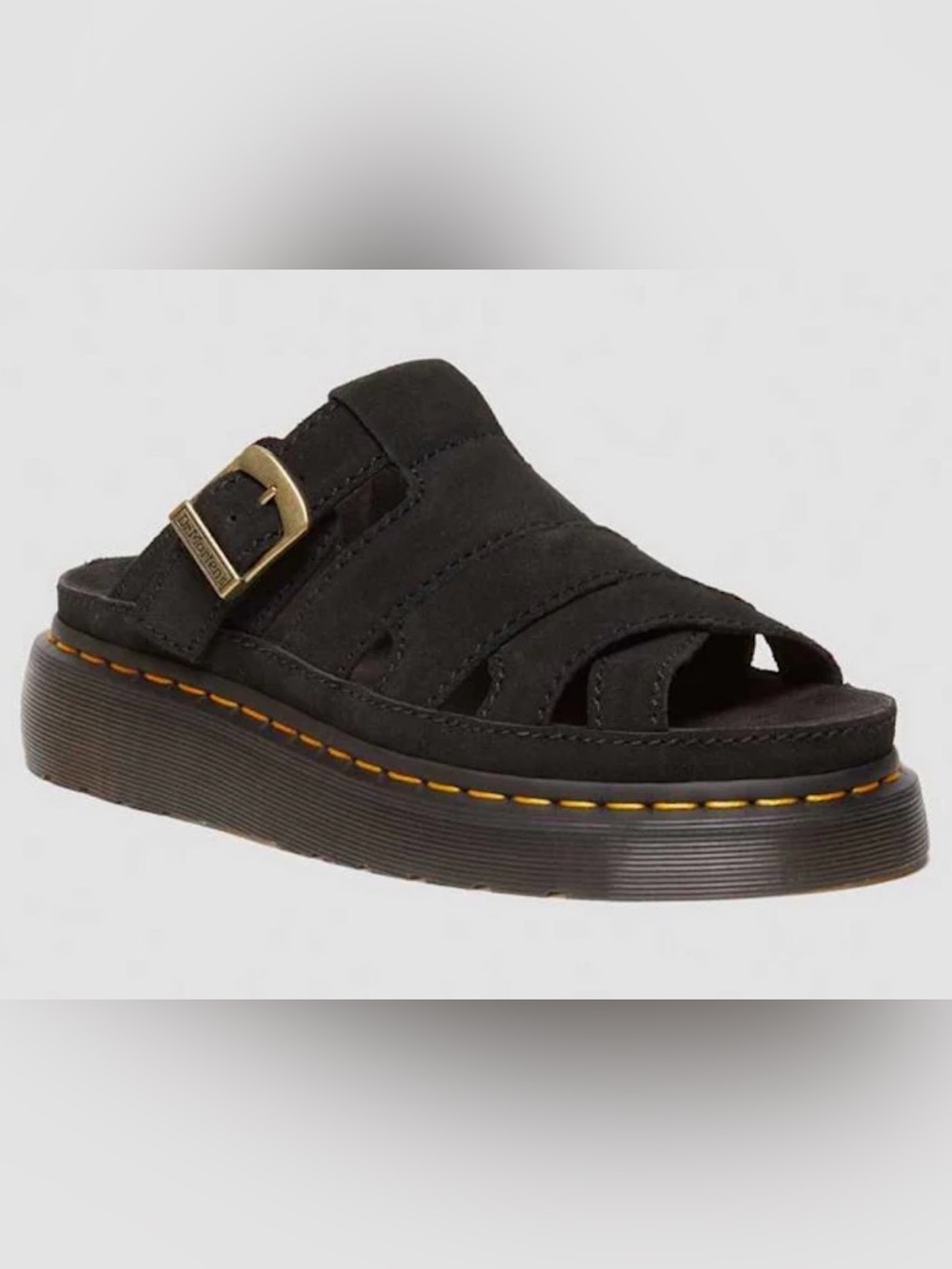 Dr. Martens Maxxy Slide Buttersoft Black Leather Sandals Men’s US 9